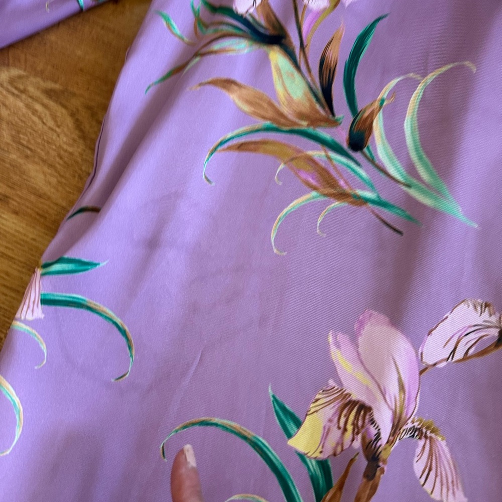 Kobi Halperin Trace Floral Dress Purple Size M READ - Picture 11 of 11